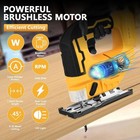 Cordless Jig Saw For Dewalt 20v Battery 0  -45   Bevel Cuts  Brushless Jigsaw Tool