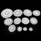 24 Pcs Hand Crochet Lace Doilies  Handmade Vintage Round Lace Doilies Placemats