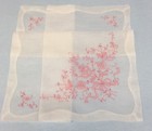 Set Of 6 Hand Embroidered Linen Handkerchiefs Nice  moseley s  New Old Stock 