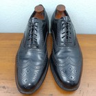 Vintage Florsheim Harvard Black Oxford Wingtip Dress Shoes 20330 - Size 9 5 D