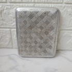 Vintage Soviet Metal Cigarette Case Card Holder Wallet
