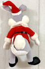 Vintagte Bugs Bunny Santa Christmas Plush 12  Looney Tunes Warner Bros  1997