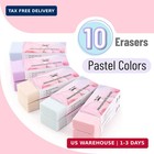 Mr  Pen- Pencil Eraser  10 Pack  Pastel Colors   Large Latex Free Vinyl Block Er