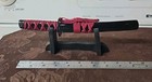 Samurai Sword Letter Opener With Wood Wooden Stand