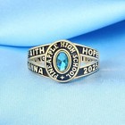 High School Class Ring Full Personalized 925 Silver Birthstone University Ring