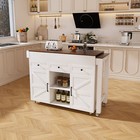 Kitchen Island With Extendable Dining Table Rolling Storage Cart For Dining Room