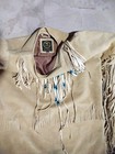 New Women s Cow Suede Leather Native Long Wedding Dress Maxi With Beaded Fringes