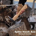 Hatchet Axe Spike Hawk  11  Forged Carbon Steel Chopping Axe For Wood Splitting