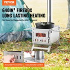 Vevor Portable Wood Stove Camping Hot Tent Bbq Stove 80 In For Outdoor W  Pipes
