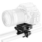 Camvate Aluminum Manfrotto Qr Baseplate Assembly With 15mm Dual Rod Clamp Base