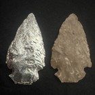25 3g  999 Fine Silver Hand Casted Authentic Native American Arrowhead
