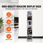 Uimoso Foldable Magazine Display Rack 6 Pockets Pop-up Brochure Display Stand