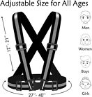 High Visibility Reflective Vest     Adjustable Safety Gear For Running  Cycling