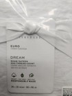 Pottery Barn White Dream Organic Cotton Sateen Euro Pillow Sham  New -- Lot 2679