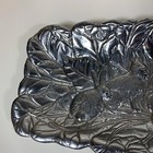 Arthur Court Aluminum Bunny Rabbit Oblong Serving Tray Platter Easter 19x6