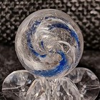 Antique German Handmade Latticinio Core Swirl Marble   68  Good  End Of Cane