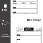 Magnetic Dry Erase Menu Board For Fridge  Weekly Meal Planner Whiteboard Set