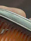 Vintage Sterling Silver And Canary Yellow Guilloche Compact Comb 3   