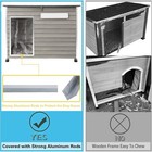 Petscosset Wooden Dog House Puppy Shelter With Raised Feet For Medium Dogs