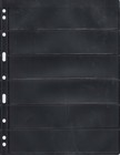 75 New Vario Stamp Stock Pages 6s Black 6 Row Double Side For 3   4 Ring Binder