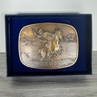 Smith   Wesson Belt Buckle Brass  hostile  Model 600 Vintage 1975 Nib