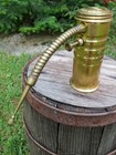 Vintage Eagle No  66 Brass Finger Pump Oiler Flexible Coiled Spout Oil Can 
