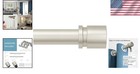 From 16 To 120 Inches Brushed Nickel Curtain Rod  Easy Install  Quality Design