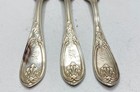 G w  Chatterton 800 Silver Dinner Fork Set 3 Piece Ornate Monogrammed 7 25 