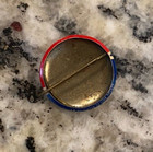 Antique vintage 7 8  Red  White  And Blue  truman barkley  Campaign Button 1948
