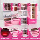 Doll Modern Kitchen Mini Playset kitchen Toys Pretend Play W  Light  sounds