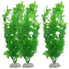 3pcs Artificial Grass Aquarium Ornament Plants Water Plant Plastic For Fish Tank