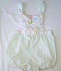 Mayfair Baby Girls Pink Bubble Romper 24 Mos Candy Halloween Vintage 70s 