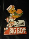 Vintage Frish s Big Boy Restaurants Porcelain Enamel Metal Sign 10  X 6  Inch