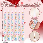 6 Pcs Valentine s Day Conversation Heart Taper Candles 10 Inch Candy Colored Hea