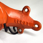 Antique Regal Coffee Grinder Wall Mount Hand Crank Java Bean Orange
