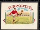 1930 s Soccer Football Player Goal Ball Sport Inner Cigar Box Label  Sr l fb