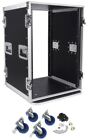 Pro X Tov T-16rss 16u 3 8  Wood Ata300 Rack Dj Amplifier Flight Case W  Wheels