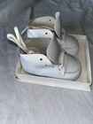 Vintage White Leather Baby Infant Shoes