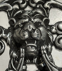 Vintage Lion Head Door Knocker  Cast Aluminum