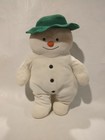 Vintage Eden Raymond Briggs The Snowman Plush Stuffed Animal Green Hat 15 