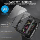 For Apple Watch Series 3 2 1 Hard Pc Case With Tempered Glass Screen Protector
