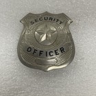 Vintage Security Guard Badge  Vg Condition Pre-owned