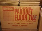 9x9 Inch New Old Stock Vintage Bruce Solid Oak Parquet Floor Tiles  Prefinished