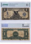 1899 Black Eagle One Dollar Silver Certificate Pmg 15 Fr 232 Parker Burke