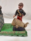 Vintage Cast Iron Artillery Bank Money Box Bank Coin Box Mechanical Collectible