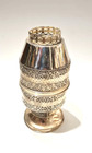Rare Vintage Eisenstein Israel Filigree Style Silverplated Etrog Stand Box