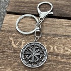 Slavic Kolovrat Pendant Antique Metal Keychain Charms Cool Tool Key Rings For Wa