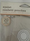 Martha Stewart Eyelet Confetti Favor Pouches Bags Wedding Party White 20 Ct