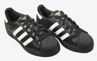 Adidas Superstar Shoes Youth Big Kids Size 4y Black Sneakers Shoes Ef5398