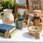 Joycraft 500pcs Price Tags With String Attached  1 4x1 8 In Kraft Paper Tag